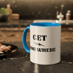 Get Somewhere Lightning Mug — Motivational Coffee Cup (11oz & 15oz)