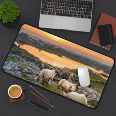 Scottish Highlands Serene Landscape Desk Mat