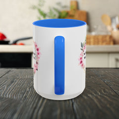 Joshua 24:15 Floral Faith Mug — "As for Me and My House, We Will Serve the Lord" (11oz/15oz)