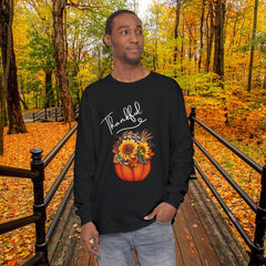 Thankful Floral Pumpkin Long Sleeve T-Shirt,