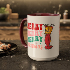 Merry Merry Merry and Bright Christmas Mugs