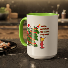 Holiday Mug Whimsical Design, Fun Christmas Gift,