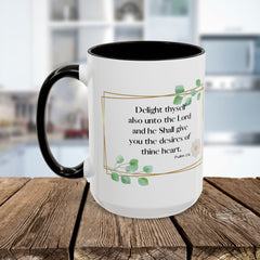 Psalm 37:4 Mug Christian Coffee Cup
