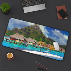 Tropical Paradise Desk Mat - Relaxing Office Decor