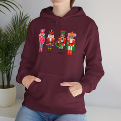 Holiday Trees Unisex Hooded Sweatshirt - Cozy Christmas Gift,