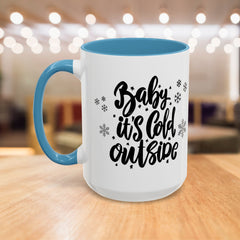 Winter-Themed Accent Coffee Mug