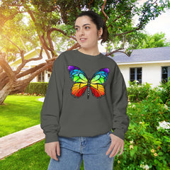 Rainbow Butterfly Unisex Sweatshirt