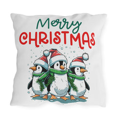 Festive Penguin Pillows - Merry Christmas