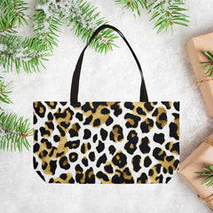 Chic Leopard Print Weekender Tote Bag