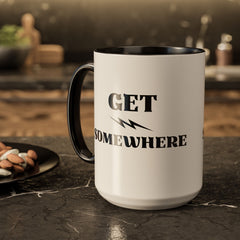 Get Somewhere Lightning Mug — Motivational Coffee Cup (11oz & 15oz)