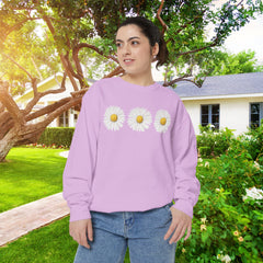 Daisy Unisex Garment-Dyed Sweatshirt -