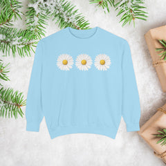 Daisy Unisex Garment-Dyed Sweatshirt -