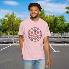 Flower Power Peace T-Shirt, Unisex Boho Tee,