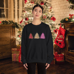 Christmas Leopard Print Trees Sweatshirt