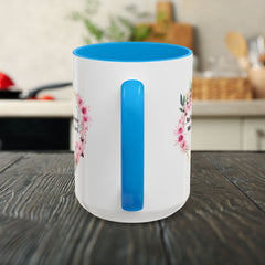 Joshua 24:15 Floral Faith Mug — "As for Me and My House, We Will Serve the Lord" (11oz/15oz)