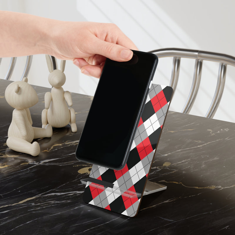 Plaid Georgia Colors Mobile Phone Holder