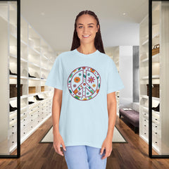 Flower Power Peace T-Shirt, Unisex Boho Tee,
