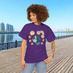 Earth Day Cute Floral Graphic Tee — "Earth Day" Cute Planet & Flowers T-Shirt