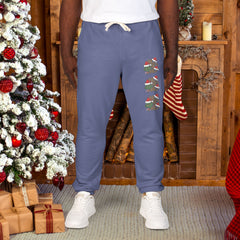 Holiday Ho Ho Ho Fleece Sweatpants - Unisex Lounge Pants,