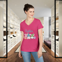 Easter Gnomes V-Neck Tee