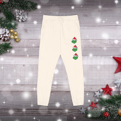 Festive Mean Green Holiday Unisex Fleece Sweatpants
