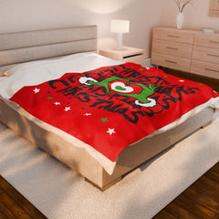 Christmas Themed Velveteen Plush Blanket,