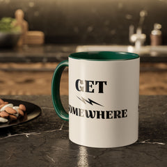 Get Somewhere Lightning Mug — Motivational Coffee Cup (11oz & 15oz)