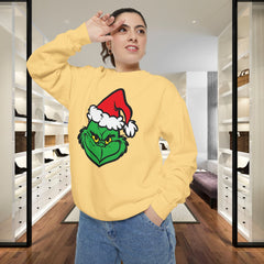 Festive Mean Green Holiday Unisex Sweatshirt