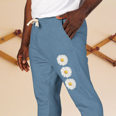 Vibrant Floral Unisex Fleece Sweatpants