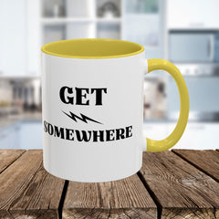 Get Somewhere Lightning Mug — Motivational Coffee Cup (11oz & 15oz)