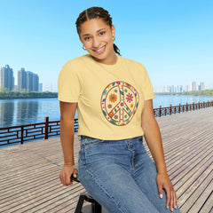Flower Power Peace T-Shirt, Unisex Boho Tee,