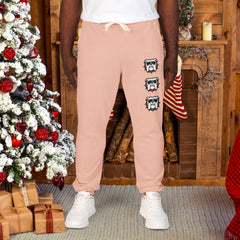 Cool Bulldog Print Fleece Unisex Sweatpants