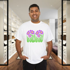 Floral Trio Tee — Retro Purple Flower Graphic Shirt