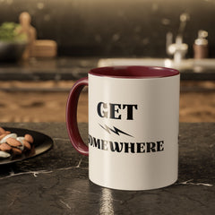 Get Somewhere Lightning Mug — Motivational Coffee Cup (11oz & 15oz)