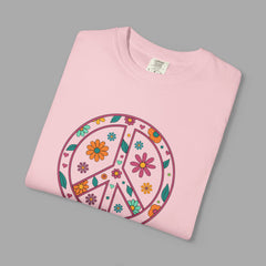 Flower Power Peace T-Shirt, Unisex Boho Tee,
