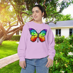 Rainbow Butterfly Unisex Sweatshirt