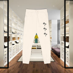 Cozy Botanical Fleece Sweatpants - Unisex Lounge Pants,