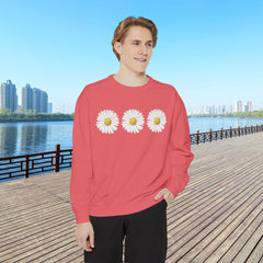 Daisy Unisex Garment-Dyed Sweatshirt -