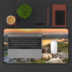 Scottish Highlands Serene Landscape Desk Mat