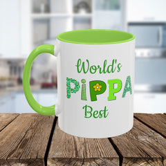 Pippa Floral Name Mug — Personalized Colorful Coffee Cup (11oz & 15oz)
