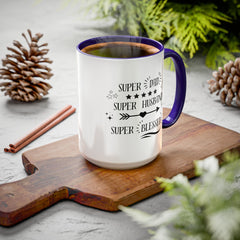 Super Dad Super Husband Super Blessed Coffee Mug — Father's Day Gift (11oz/15oz)