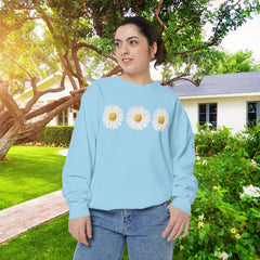 Daisy Unisex Garment-Dyed Sweatshirt -