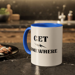 Get Somewhere Lightning Mug — Motivational Coffee Cup (11oz & 15oz)