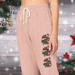 Holiday Ho Ho Ho Fleece Sweatpants - Unisex Lounge Pants,