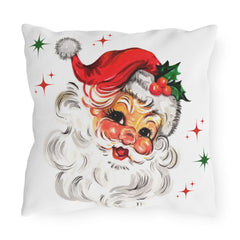 Retro Santa Claus Christmas Decor Throw Pillow