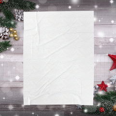 Christmas Santa Plush Velveteen Blanket, Holiday Throw Blanket,