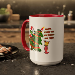 Holiday Mug Whimsical Design, Fun Christmas Gift,