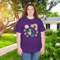 Earth Day Cute Floral Graphic Tee — "Earth Day" Cute Planet & Flowers T-Shirt