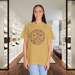 Flower Power Peace T-Shirt, Unisex Boho Tee,