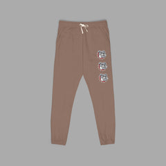 Comfy Fleece Bulldog Print Unisex Sweatpants